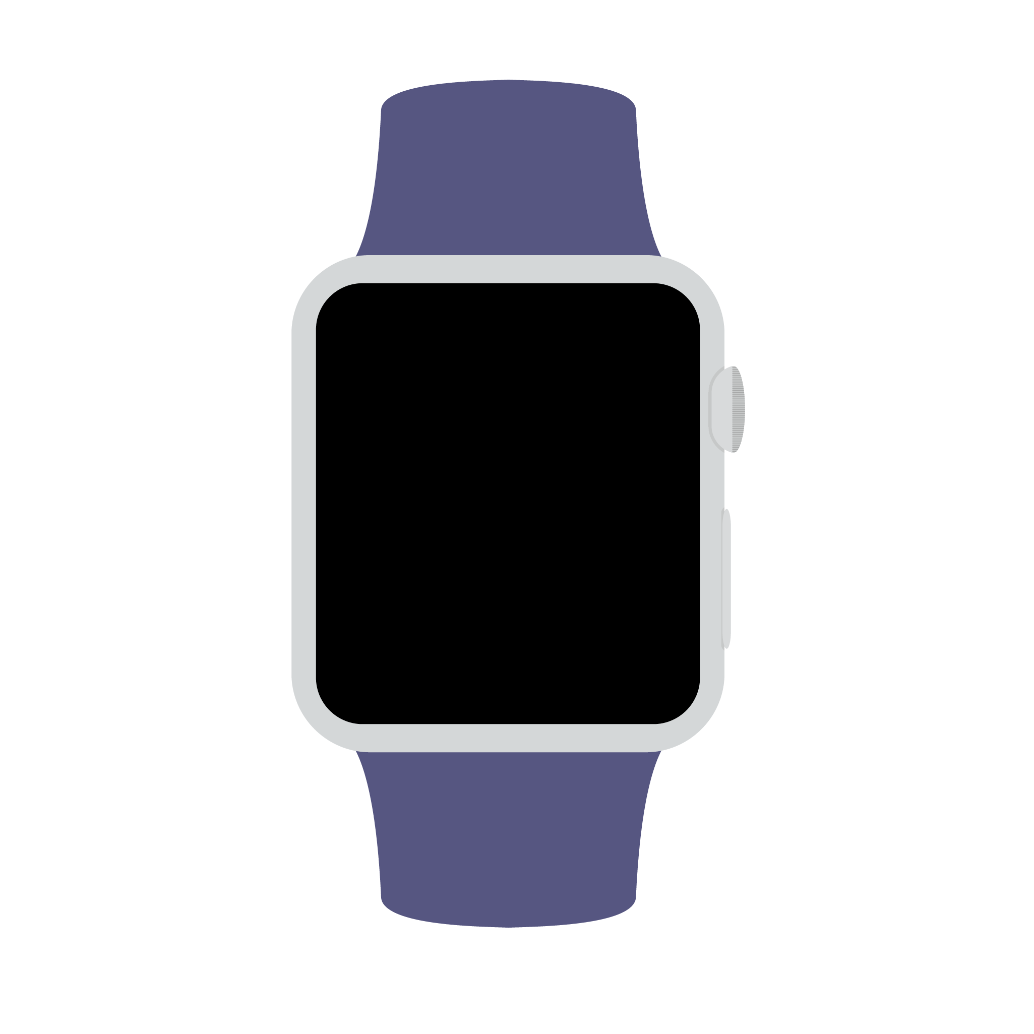 Blue watch illustration