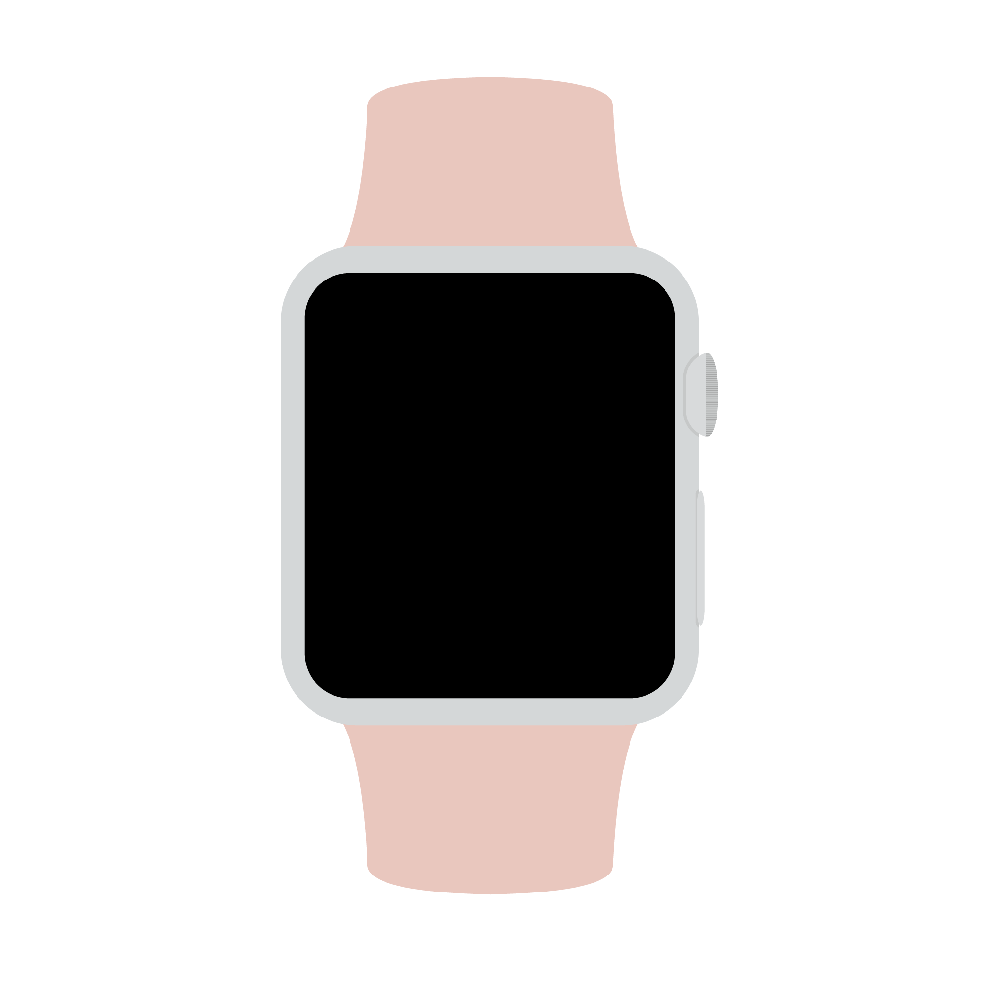 Pink watch illustration